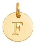 Berlock Mini Letter Guld F