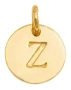 Berlock Mini Letter Guld Z