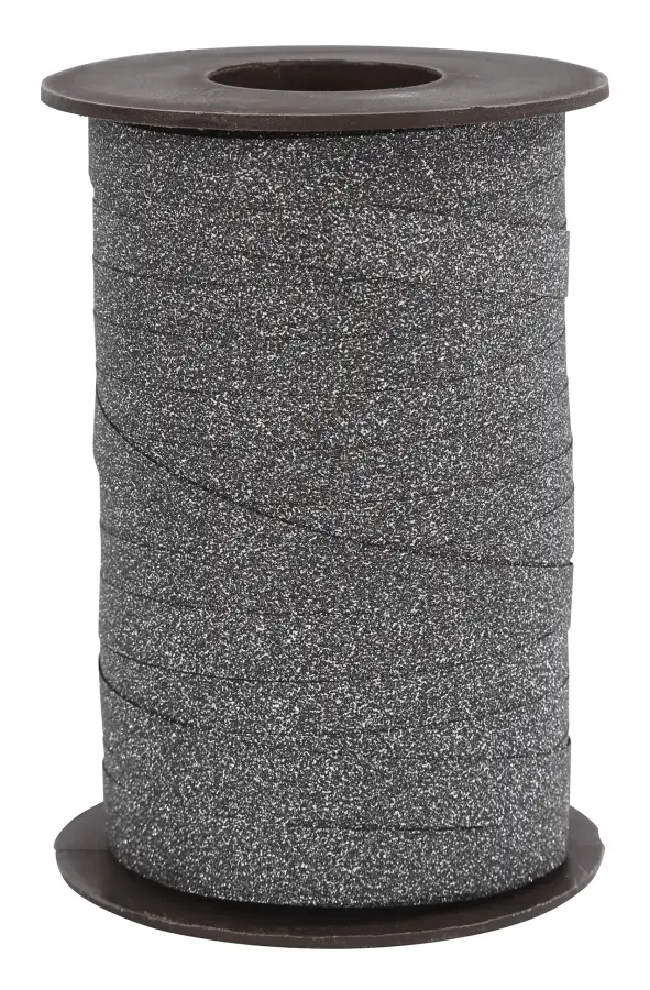  Presentband Glitter 100m svart
