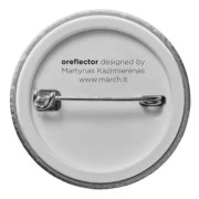 Reflekterande pin liten silver