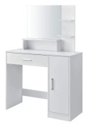 Sminkbord - sminkbord - med spegel - 90x38x137,5 cm - vit