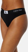 Calvin Klein Trosor CK96 Cotton Thong Svart bomull X-Large Dam