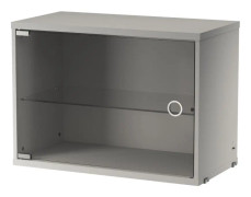 Skåp med glasdörr 58x30 Grå
