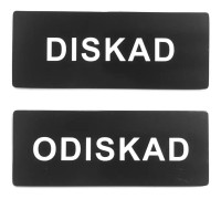 Diskmaskinsskylt magnetisk