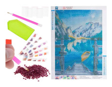 Diamantbroderi mosaik set 5D sjö