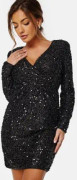 VILA Cava Sequin Dress Black 36