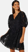 Bubbleroom Occasion 3D Puff Sleeve Dress Black XS