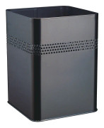 Papperskorg metall 18,5l svart