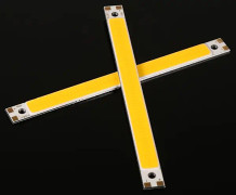 4 st 120*10MM Hög Effekt Strip 10W COB LED Ljuslampa Pärlor Panellampor 12-14V Varmvit