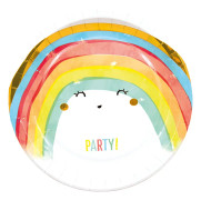 Papperstallrikar Rainbow Party