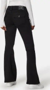 True Religion Joey Low Rise Flare Black Body Rinse 27