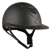 OneK MIPS Avance Matte Rosegold Piping Bred Solskärm - Svart - Skal storlek 0 (47-54 cm)