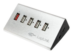 LogiLink UA0224 4 Port USB 2.0-Hub Silver