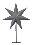 Ozen Julstjärna På Fot Grå 75cm