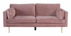 Soffa 3-sits Boom Sammet - Gammelrosa