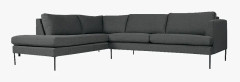 Ava soffa divan vänster grå