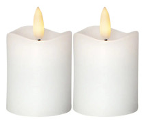Flamme Blockljus LED 2-Pack
