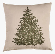 X-mas tree prydnadskudde beige