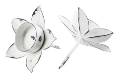 A Lot Decoration - Ljushållare Värmeljus till flaska - Antikvit 4-pack