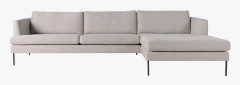 Ava soffa schäslong höger beige