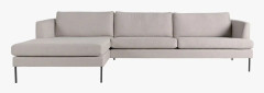 Ava soffa schäslong vänster beige