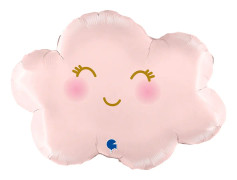 Folieballong Moln Pastellrosa