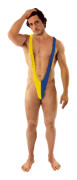 Mankini Blå/Gul
