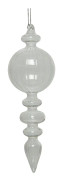 Juldekoration Glas 6x18cm Klar 2-pack