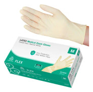 Handske us latex evercare - M FLEX puderfri