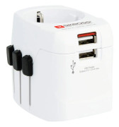 Skross World Adapter Pro Light USB (Schuko, Euro)