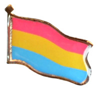 Pinflagga Pride Pansexuell
