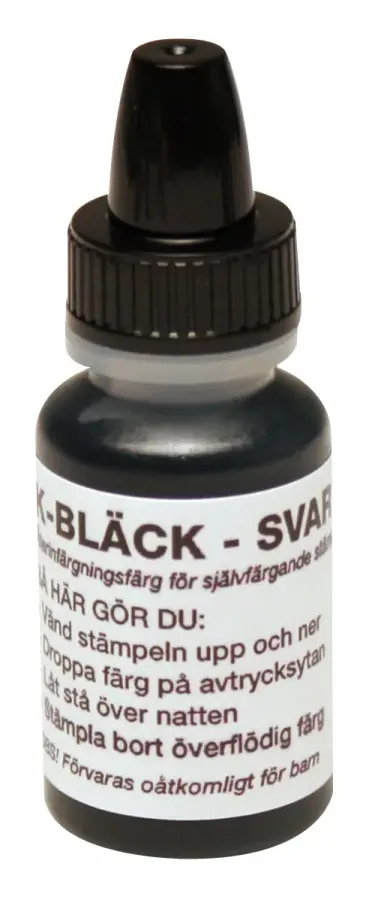  Stämpelfärg 10ml svart