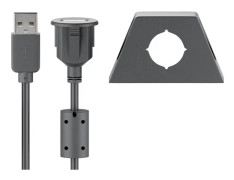 Goobay USB 2.0 Förlängningskabel [1x USB 2.0 A hane - 1x USB 2.0 A hona] 1.20 m Svart monterbar