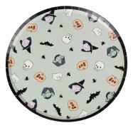BOO Papperstallrikar Halloweenfigurer