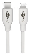 Lightning till USB-C™ laddnings- och synkroniseringskabel, 0,5 m, vit
