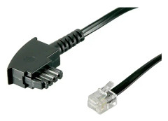 Pro TAE-N cable (International Pin out) 4 pin - Svart - 6 meter