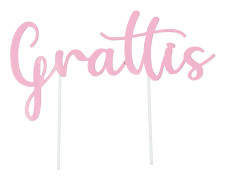 Grattis Tårtdekoration Rosa