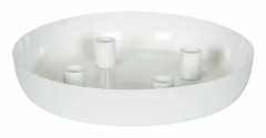 A Lot Decoration - Ljusfat 4 Kronljus Vit Shell Ø27x4cm