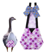 2 st Tvättade Kycklingblöjor Återanvändbara Ankblöjor för Husdjur Ankor Höns Gäss Kläder Husdjursblöja med Fluga Fjäderfä Blöjor Justerbara 2pcs purple s - 11 x 2 x 22cm
