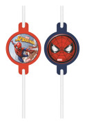Papperssugrör Spider Man 4-pack