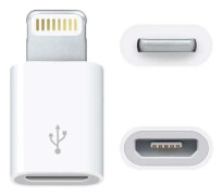 Micro-USB till Lightning Adapter - Vit