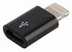 Micro-USB till Lightning Adapter - Svart