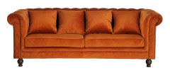  Velvet 3-sits soffa i sammet.