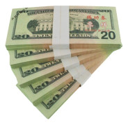 Låtsaspengar - 20 Amerikanska dollar (100 sedlar)
