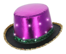 LED Hög Hatt Metallisk Mardi Gras