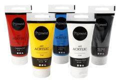 Pigment Akrylfärg mix 75ml x 5st/fp