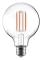 Airam LED G95 glödlampa, E27, 3000K, 470lm, klar koppar