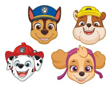 Paw Patrol Party Pappmasker