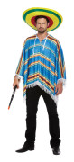 Blå Poncho Maskeraddräkt