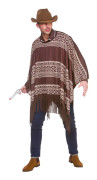 Brun Cowboy Poncho